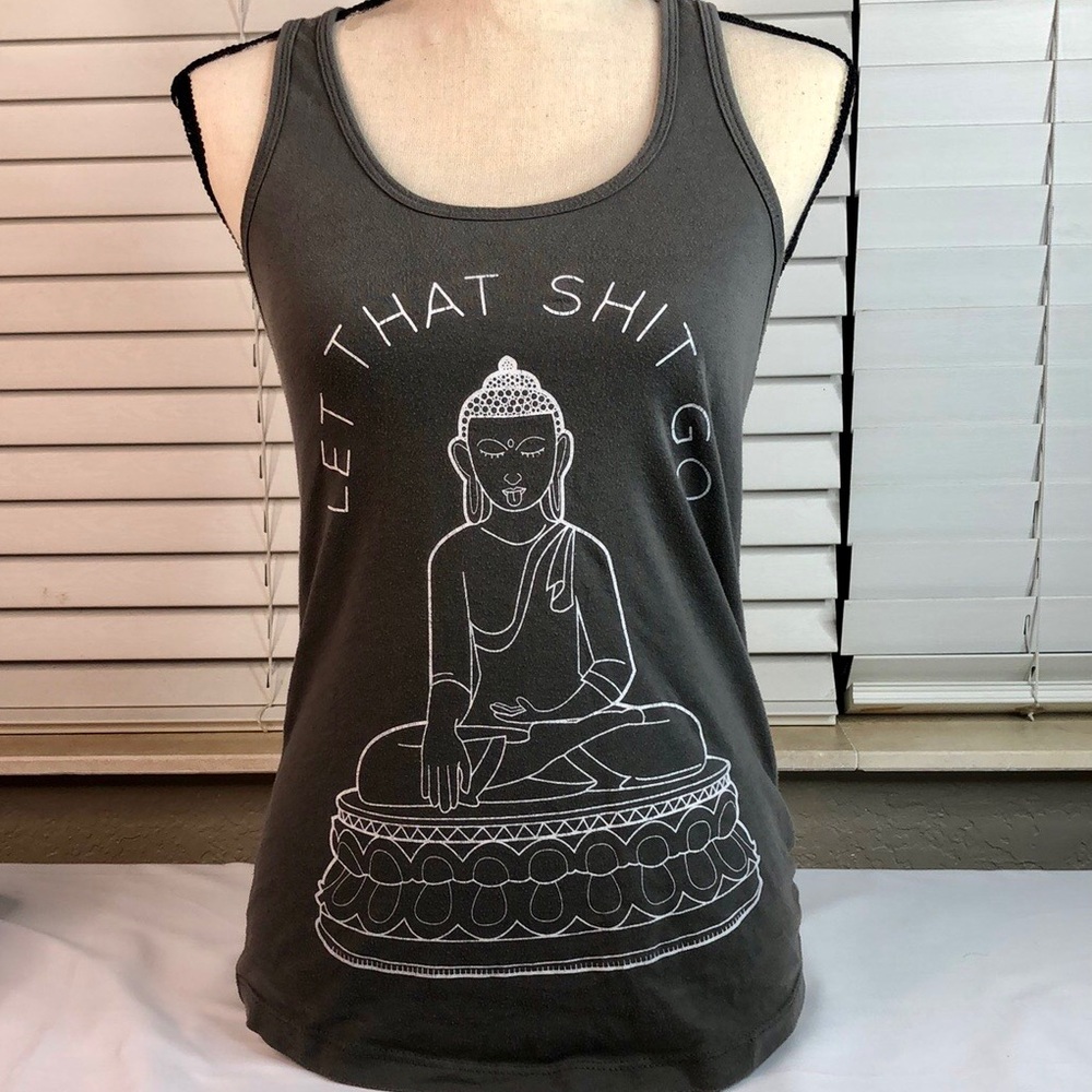 Namaste racerback Buddha tank top